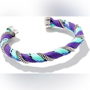 Kendra Scott Purple and Blue Braided Bracelet